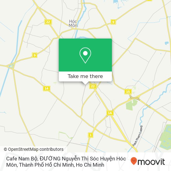 Cafe Nam Bộ, ĐƯỜNG Nguyễn Thị Sóc Huyện Hóc Môn, Thành Phố Hồ Chí Minh map
