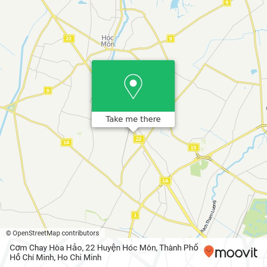 Cơm Chay Hòa Hảo, 22 Huyện Hóc Môn, Thành Phố Hồ Chí Minh map