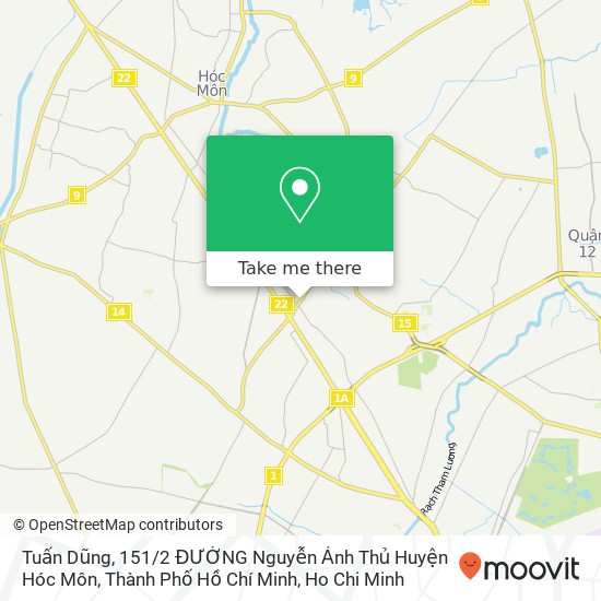 Tuấn Dũng, 151 / 2 ĐƯỜNG Nguyễn Ảnh Thủ Huyện Hóc Môn, Thành Phố Hồ Chí Minh map