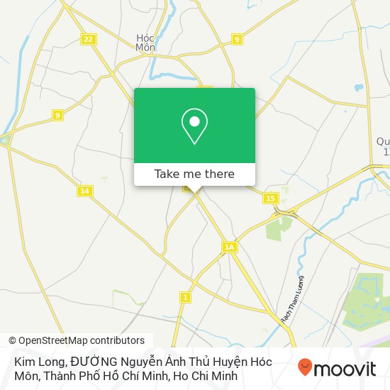 Kim Long, ĐƯỜNG Nguyễn Ảnh Thủ Huyện Hóc Môn, Thành Phố Hồ Chí Minh map