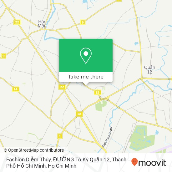 Fashion Diễm Thúy, ĐƯỜNG Tô Ký Quận 12, Thành Phố Hồ Chí Minh map