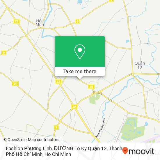Fashion Phương Linh, ĐƯỜNG Tô Ký Quận 12, Thành Phố Hồ Chí Minh map