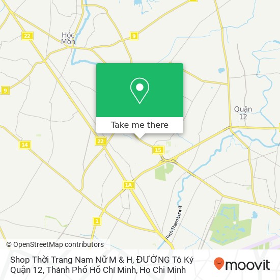 Shop Thời Trang Nam Nữ M & H, ĐƯỜNG Tô Ký Quận 12, Thành Phố Hồ Chí Minh map