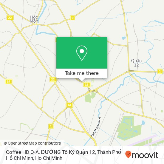 Coffee HD Q-A, ĐƯỜNG Tô Ký Quận 12, Thành Phố Hồ Chí Minh map