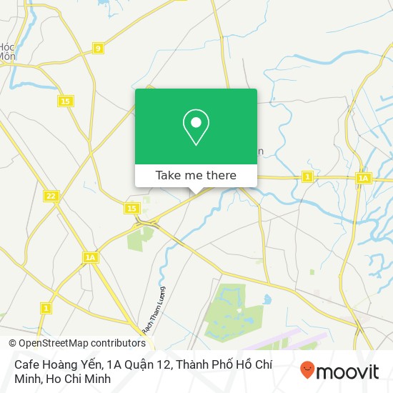 Cafe Hoàng Yến, 1A Quận 12, Thành Phố Hồ Chí Minh map