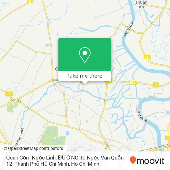 Quán Cơm Ngọc Linh, ĐƯỜNG Tô Ngọc Vân Quận 12, Thành Phố Hồ Chí Minh map