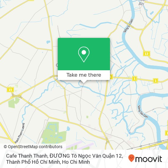 Cafe Thanh Thanh, ĐƯỜNG Tô Ngọc Vân Quận 12, Thành Phố Hồ Chí Minh map