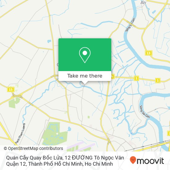 Quán Cầy Quay Bốc Lửa, 12 ĐƯỜNG Tô Ngọc Vân Quận 12, Thành Phố Hồ Chí Minh map