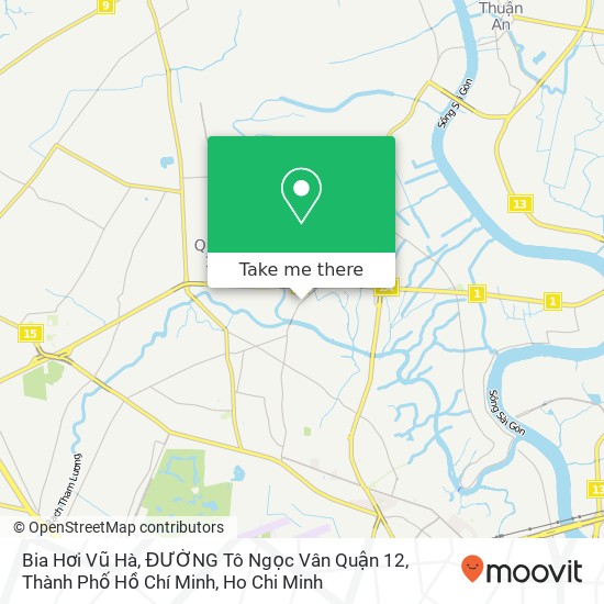 Bia Hơi Vũ Hà, ĐƯỜNG Tô Ngọc Vân Quận 12, Thành Phố Hồ Chí Minh map