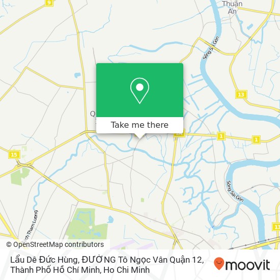 Lẩu Dê Đức Hùng, ĐƯỜNG Tô Ngọc Vân Quận 12, Thành Phố Hồ Chí Minh map