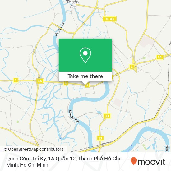 Quán Cơm Tài Ký, 1A Quận 12, Thành Phố Hồ Chí Minh map