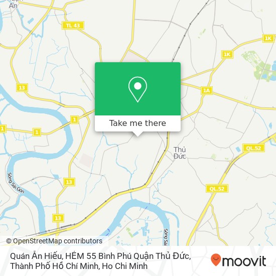 Quán Ăn Hiếu, HẺM 55 Bình Phú Quận Thủ Đức, Thành Phố Hồ Chí Minh map