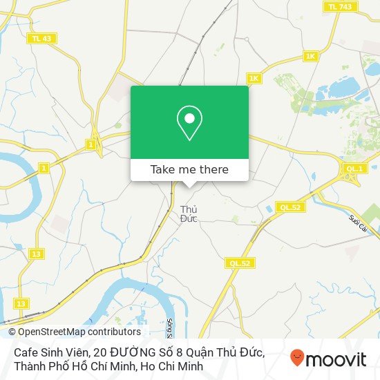 Cafe Sinh Viên, 20 ĐƯỜNG Số 8 Quận Thủ Đức, Thành Phố Hồ Chí Minh map