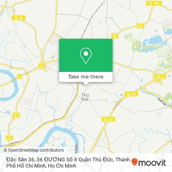 Đặc Sản 36, 36 ĐƯỜNG Số 8 Quận Thủ Đức, Thành Phố Hồ Chí Minh map