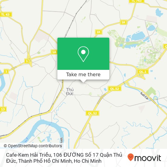 Cafe-Kem Hải Triều, 106 ĐƯỜNG Số 17 Quận Thủ Đức, Thành Phố Hồ Chí Minh map