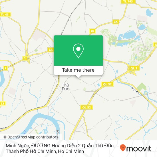 Minh Ngọc, ĐƯỜNG Hoàng Diệu 2 Quận Thủ Đức, Thành Phố Hồ Chí Minh map