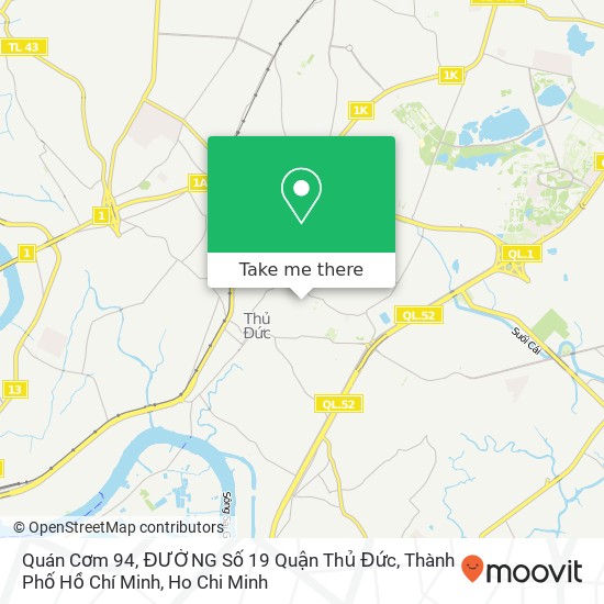 Quán Cơm 94, ĐƯỜNG Số 19 Quận Thủ Đức, Thành Phố Hồ Chí Minh map
