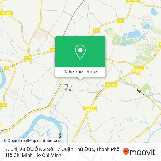 A Chi, 98 ĐƯỜNG Số 17 Quận Thủ Đức, Thành Phố Hồ Chí Minh map