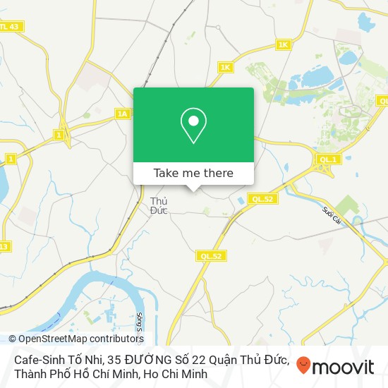 Cafe-Sinh Tố Nhi, 35 ĐƯỜNG Số 22 Quận Thủ Đức, Thành Phố Hồ Chí Minh map