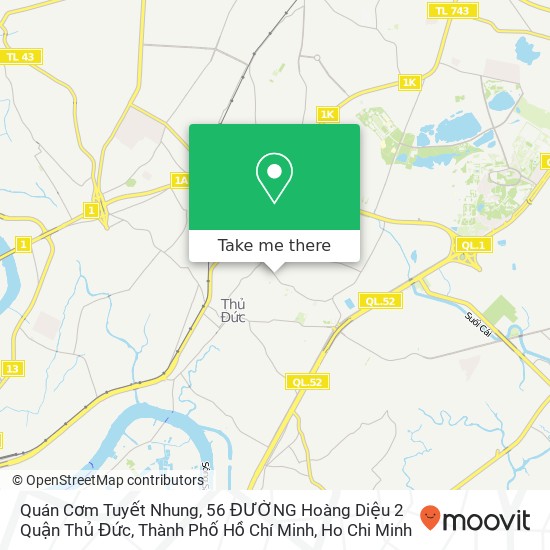Quán Cơm Tuyết Nhung, 56 ĐƯỜNG Hoàng Diệu 2 Quận Thủ Đức, Thành Phố Hồ Chí Minh map