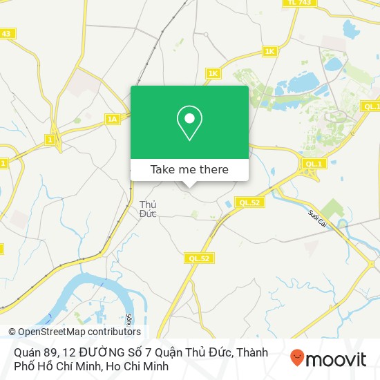 Quán 89, 12 ĐƯỜNG Số 7 Quận Thủ Đức, Thành Phố Hồ Chí Minh map