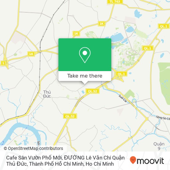 Cafe Sân Vườn Phố Mới, ĐƯỜNG Lê Văn Chí Quận Thủ Đức, Thành Phố Hồ Chí Minh map