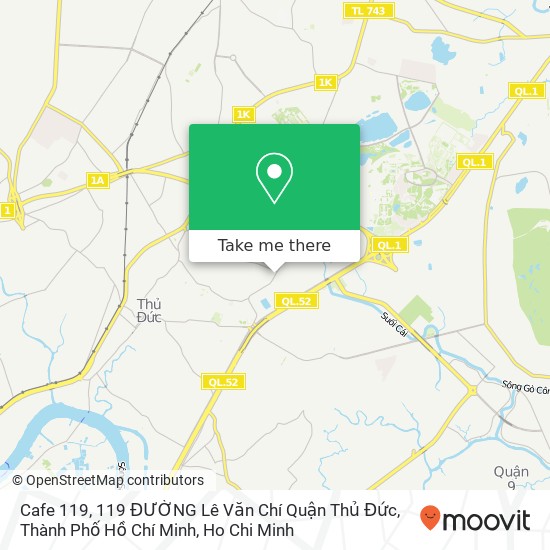 Cafe 119, 119 ĐƯỜNG Lê Văn Chí Quận Thủ Đức, Thành Phố Hồ Chí Minh map