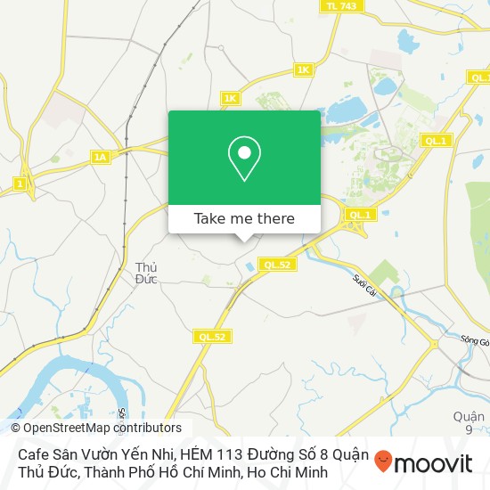 Cafe Sân Vườn Yến Nhi, HẺM 113 Đường Số 8 Quận Thủ Đức, Thành Phố Hồ Chí Minh map