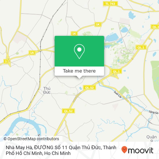 Nhà May Hà, ĐƯỜNG Số 11 Quận Thủ Đức, Thành Phố Hồ Chí Minh map