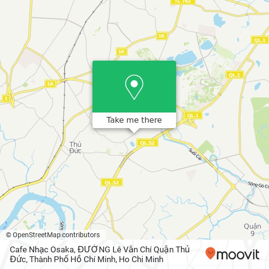 Cafe Nhạc Osaka, ĐƯỜNG Lê Văn Chí Quận Thủ Đức, Thành Phố Hồ Chí Minh map