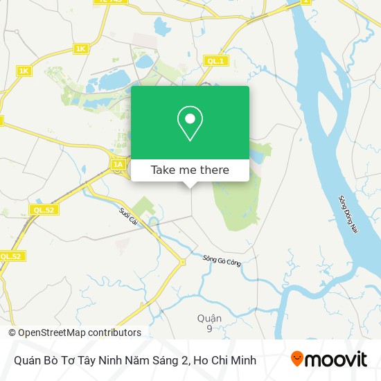 Quán Bò Tơ Tây Ninh Năm Sáng 2 map