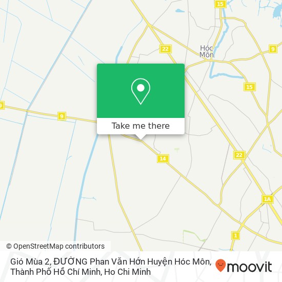 Gió Mùa 2, ĐƯỜNG Phan Văn Hớn Huyện Hóc Môn, Thành Phố Hồ Chí Minh map