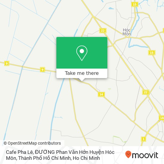 Cafe Pha Lê, ĐƯỜNG Phan Văn Hớn Huyện Hóc Môn, Thành Phố Hồ Chí Minh map