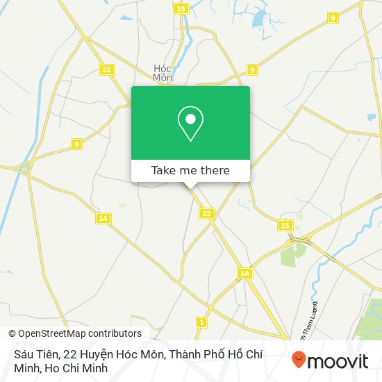 Sáu Tiên, 22 Huyện Hóc Môn, Thành Phố Hồ Chí Minh map