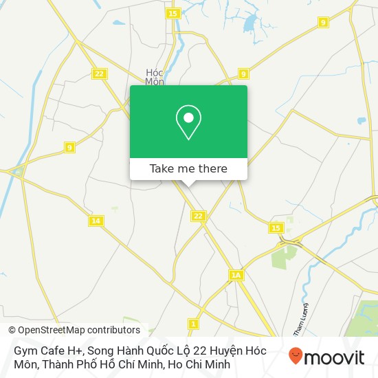 Gym Cafe H+, Song Hành Quốc Lộ 22 Huyện Hóc Môn, Thành Phố Hồ Chí Minh map