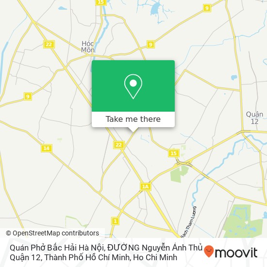 Quán Phở Bắc Hải Hà Nội, ĐƯỜNG Nguyễn Ảnh Thủ Quận 12, Thành Phố Hồ Chí Minh map