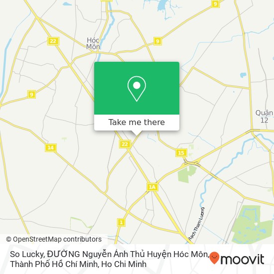 So Lucky, ĐƯỜNG Nguyễn Ảnh Thủ Huyện Hóc Môn, Thành Phố Hồ Chí Minh map
