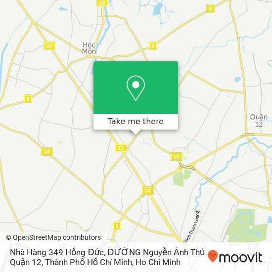Nhà Hàng 349 Hồng Đức, ĐƯỜNG Nguyễn Ảnh Thủ Quận 12, Thành Phố Hồ Chí Minh map