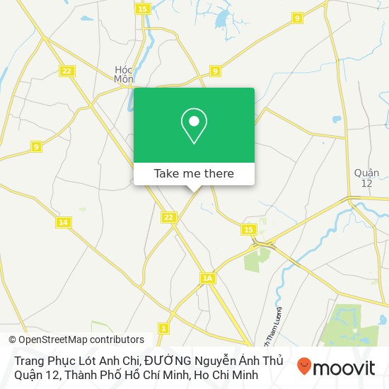 Trang Phục Lót Anh Chi, ĐƯỜNG Nguyễn Ảnh Thủ Quận 12, Thành Phố Hồ Chí Minh map