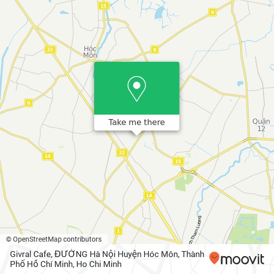 Givral Cafe, ĐƯỜNG Hà Nội Huyện Hóc Môn, Thành Phố Hồ Chí Minh map