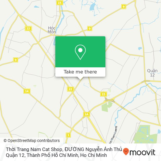 Thời Trang Nam Cat Shop, ĐƯỜNG Nguyễn Ảnh Thủ Quận 12, Thành Phố Hồ Chí Minh map