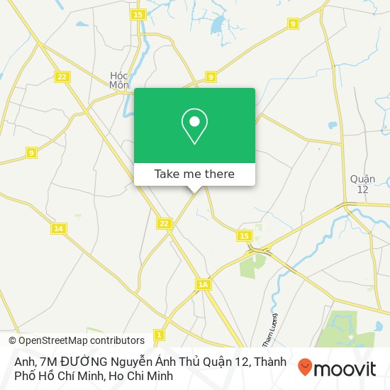 Anh, 7M ĐƯỜNG Nguyễn Ảnh Thủ Quận 12, Thành Phố Hồ Chí Minh map