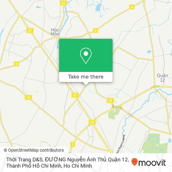 Thời Trang D&S, ĐƯỜNG Nguyễn Ảnh Thủ Quận 12, Thành Phố Hồ Chí Minh map