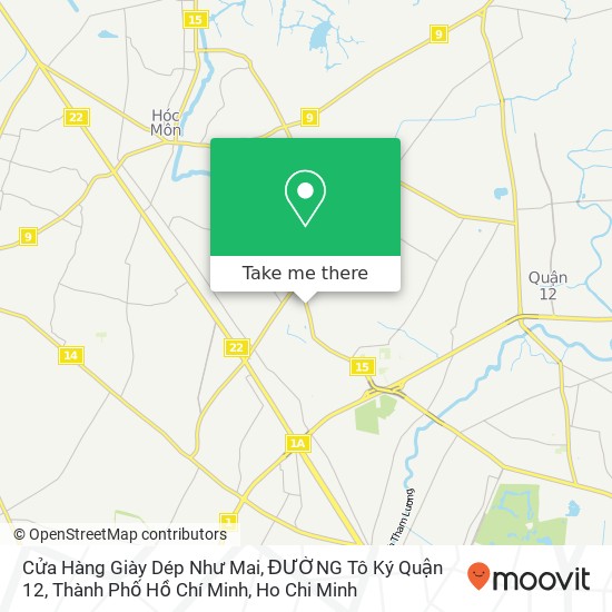 Cửa Hàng Giày Dép Như Mai, ĐƯỜNG Tô Ký Quận 12, Thành Phố Hồ Chí Minh map