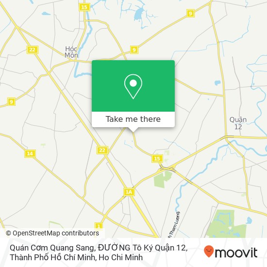 Quán Cơm Quang Sang, ĐƯỜNG Tô Ký Quận 12, Thành Phố Hồ Chí Minh map