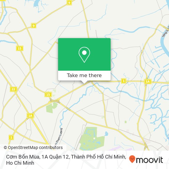 Cơm Bốn Mùa, 1A Quận 12, Thành Phố Hồ Chí Minh map