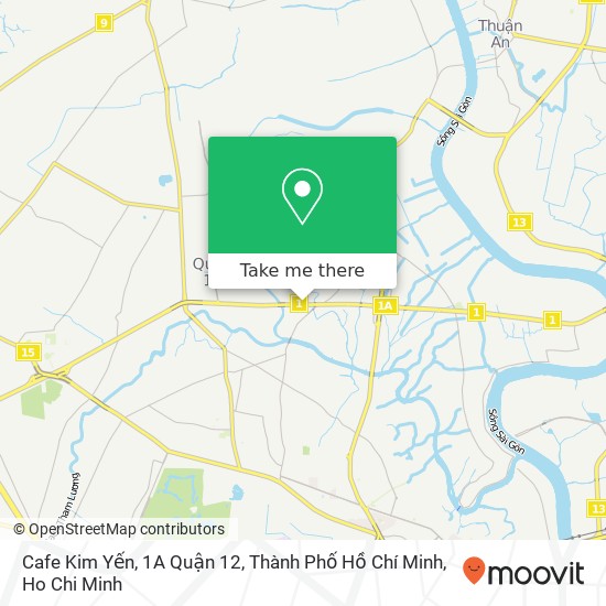 Cafe Kim Yến, 1A Quận 12, Thành Phố Hồ Chí Minh map