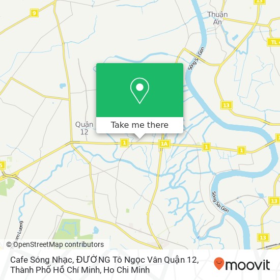 Cafe Sóng Nhạc, ĐƯỜNG Tô Ngọc Vân Quận 12, Thành Phố Hồ Chí Minh map
