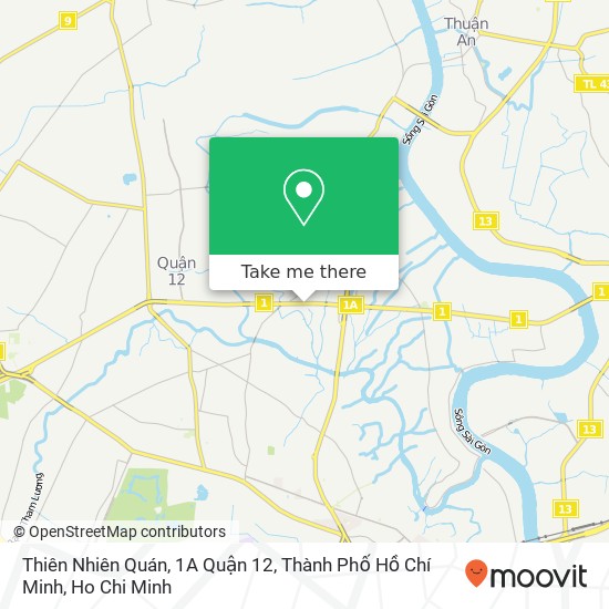 Thiên Nhiên Quán, 1A Quận 12, Thành Phố Hồ Chí Minh map