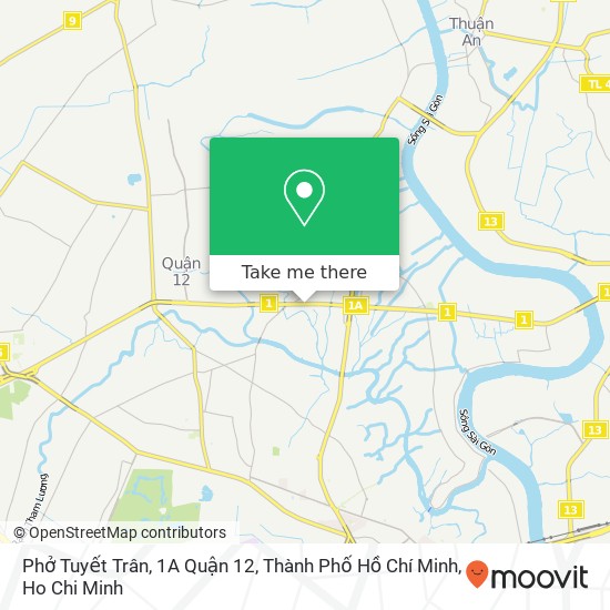 Phở Tuyết Trân, 1A Quận 12, Thành Phố Hồ Chí Minh map